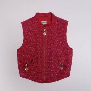 Red Moschino Womens Vest